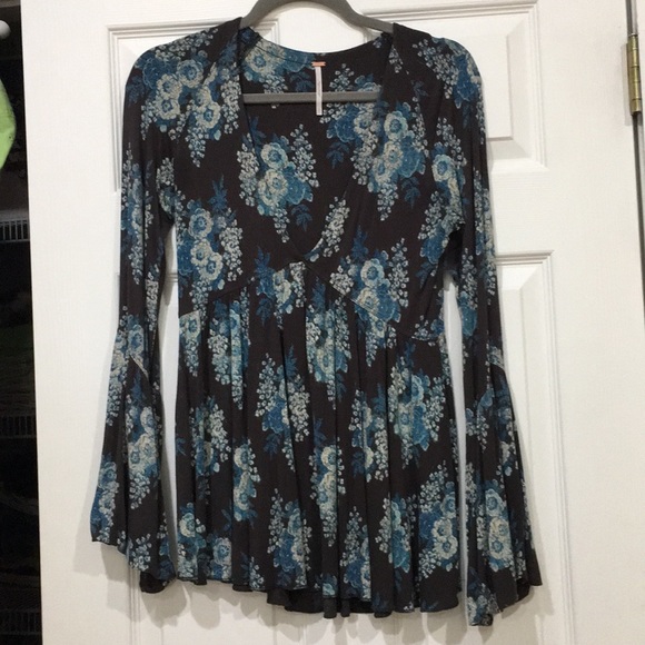 Free People Tops - Free People Bell Bottom Long Sleeve Tunic